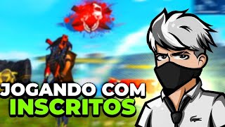 FREE FIRE AO VIVO 🔥RUMO AO ELITE COM MEUS INSCRITOS NO FREE FIRE 🔥#10k