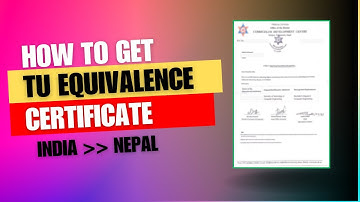How To Get TU Equivalence Certificate Nepal ? | Recognize Your Indian Degree