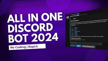 All in One Discord Bot | 2024 | Repl.it | Source Code | No Coding