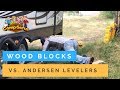 Wood blocks vs andersen levelers