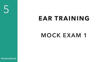 RCM Level 5 Mock Examination (Ear Training) | Set 1 | Interval, Chord, Chord Progression, Playback