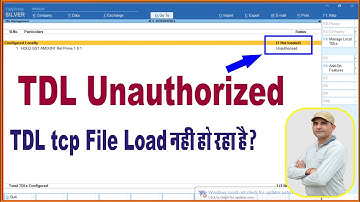 TDL File Unauthorised Show in Tally Prime |How TDL tcp File load in Tally Prime |Tally Prime Course