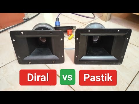Comparison of Diral and Plastic Tweeter Horns