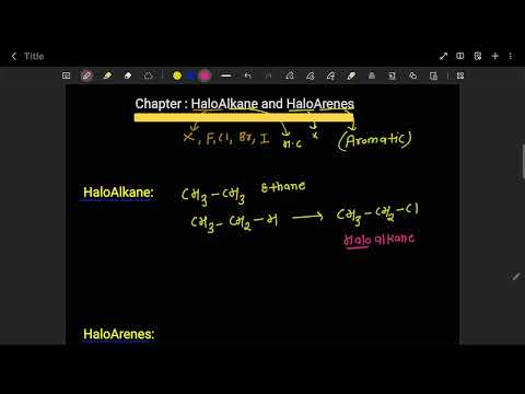 HaloAlkane and HaloArenes Class 12th Chemistry 