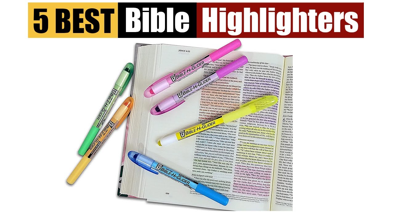 The Best Bible Highlighters [No Bleed] - Pray With Confidence