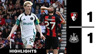 AFC Bournemouth 1 Newcastle United 1 | Premier League Highlights thumbnail