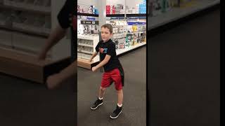 Bradley doing Backpack Kid dance Profile