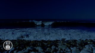 Sea Waves on a Summer Night 🌊 Sounds of Crashing Waves for Deep Sleeping