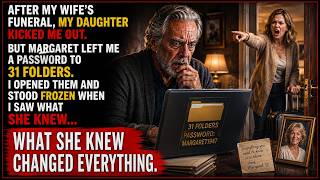 AFTER MY WIFE'S FUNERAL, MY DAUGHTER KICKED ME OUT. BUT MARGARET LEFT ME A PASSWORD TO 31 FOLDERS.
