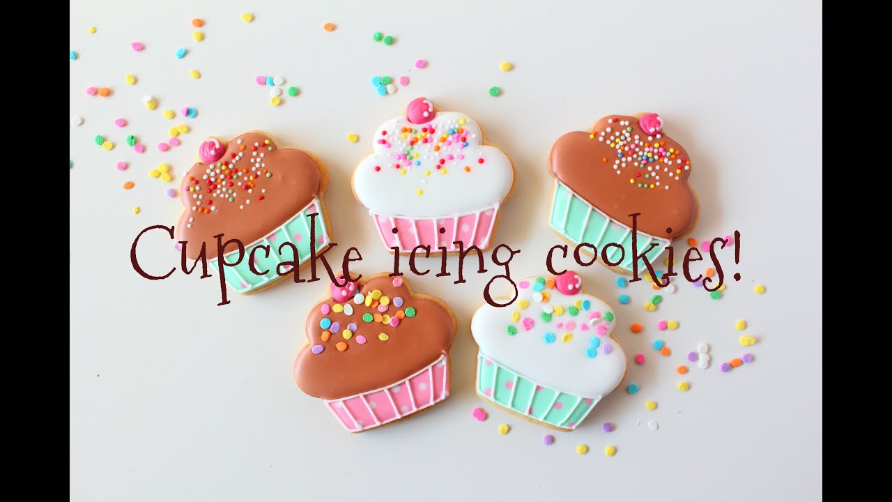 アイシングクッキー Cupcake Icing Cookies Youtube