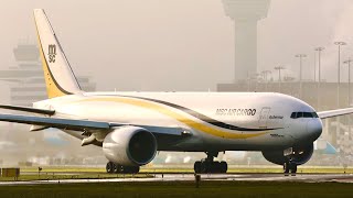 Boeing 777-200F MSC/ATLAS AIR CARGO (N709GT) taxi & take-off 🇳🇱 Schiphol Amsterdam Airport - 4K