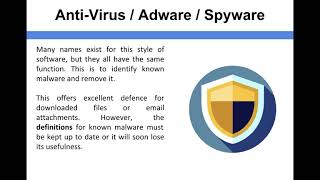 Network Security - Anti-Virus, Adware and Spyware