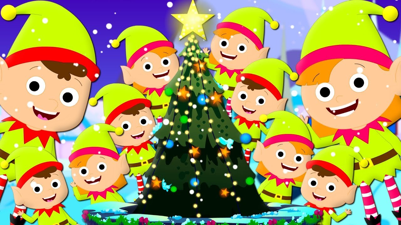 ten little elves christmas carol xmas songs learn numbers elves christmas songs