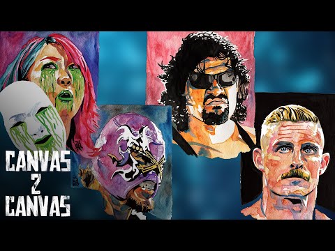 Select Series - Asuka, El Hijo del Fantasma, Fake Diesel, & Dexter Lumis: WWE Canvas 2 Canvas