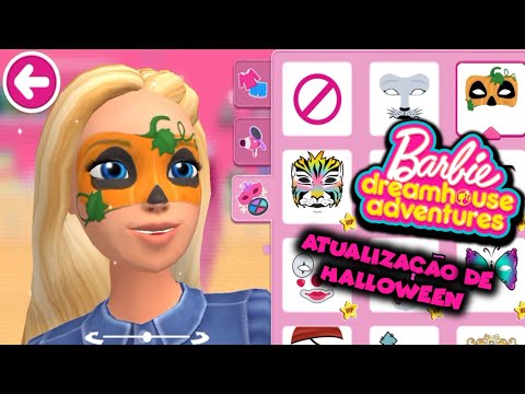 JOGANDO O JOGO DA BARBIE DREAMHOUSE NO HALLOWEEN