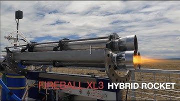 Fireball XL3 NOZ HYBRID rocket TEST | FIRE on the Ground | 3 cylinder HYBRID  XL3 Out in the Field