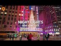 Friday Night Walk in New York City - Night lights of Midtown Manhattan [4K]