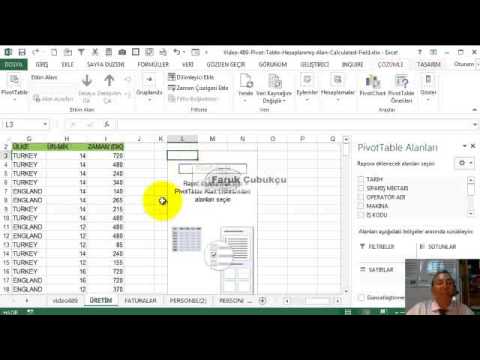 Excel Pivot Tablo - Hesaplanmış Alan / Calculated Field Kullanımı