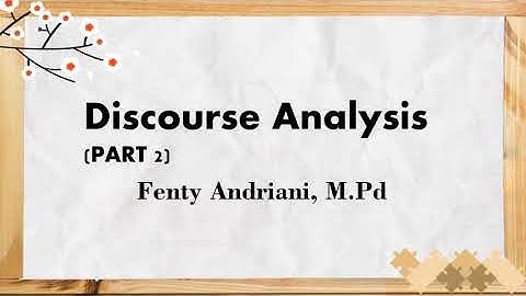 Discourse Analysis : The Co-operative Principle and Hedges