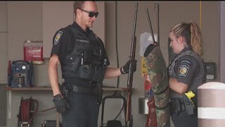 Roseville PD hold gun turn-in event no questions asked