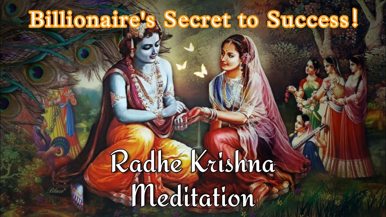 Radhe Krishna Rhythmic Breathing Meditation | Billionaire's Secret to Success! 1008 Times