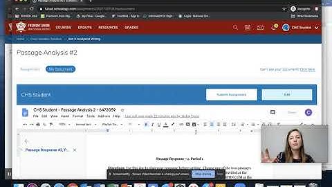 Google Assignments  Student View