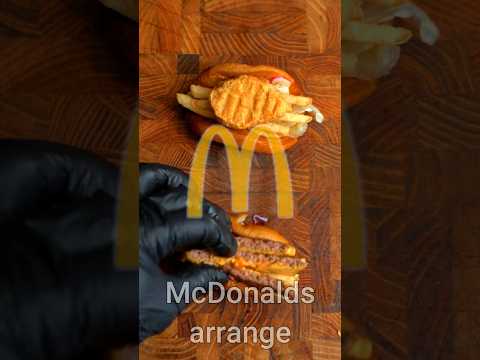 Mcdonald's arrangement🍔#shorts #asmr #recipe