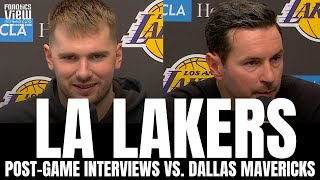 Luka Doncic & Jj Redick Discuss Emotional 2nd Return To Dallas After Trade With Los Angeles Lakers