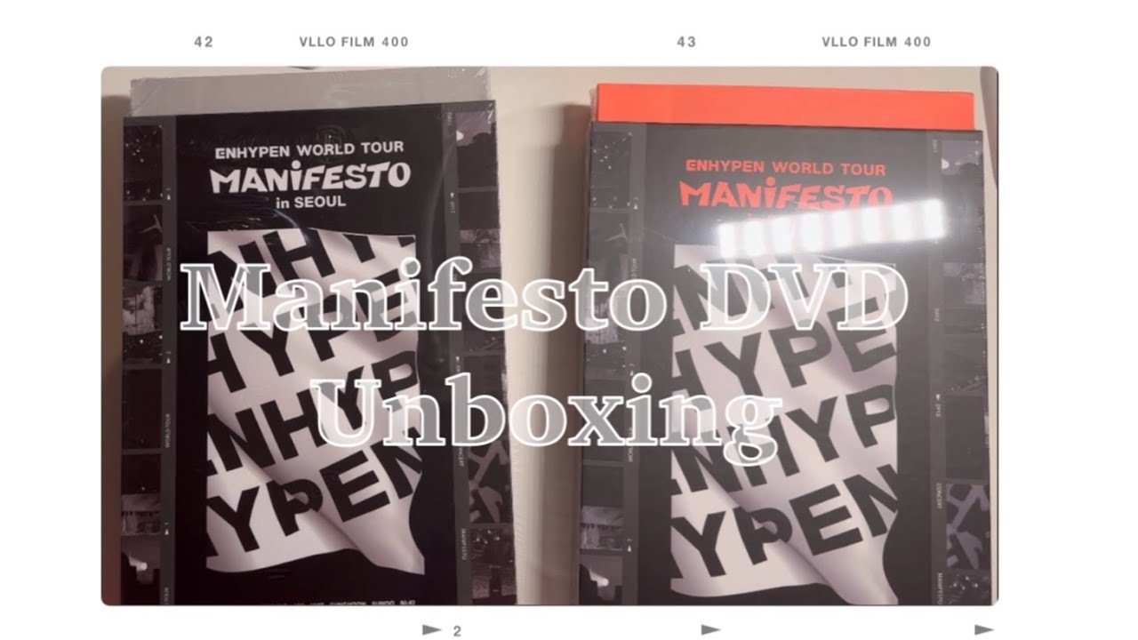Enhypen Manifesto Tour DVD Unboxing 🤍