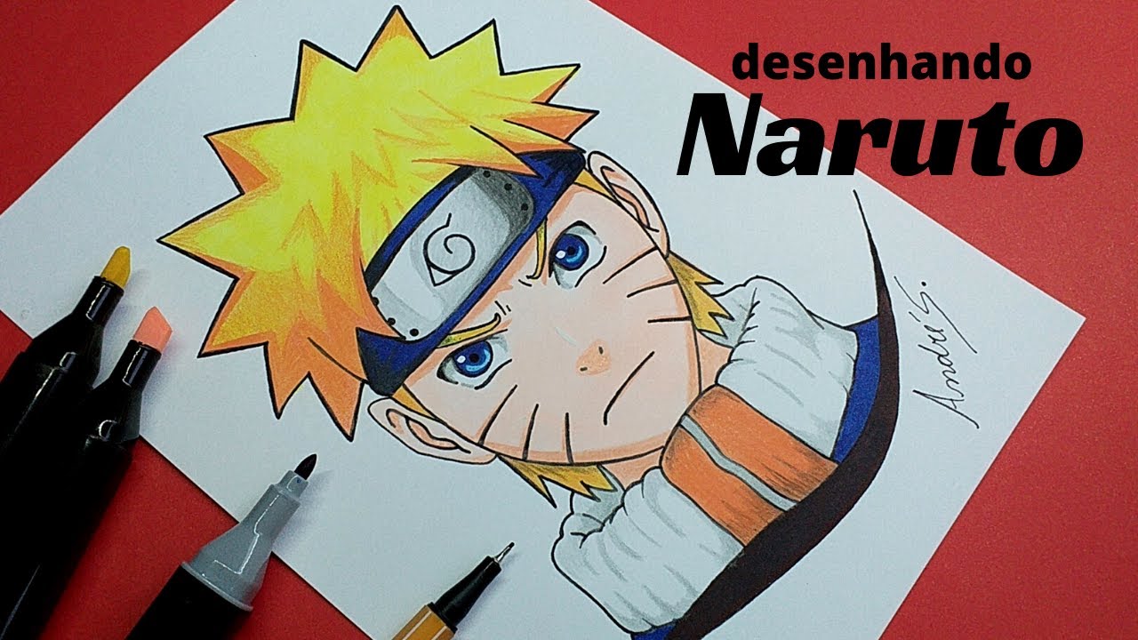 Como desenhar o NARUTO criança (Clássico) passo a passo, fácil e