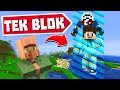 MİNECRAFT ama TEK BLOK ( bölüm 12 )