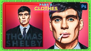 [ Photoshop Tutorial ] THOMAS SHELBY Vexel Art [ PART 6 - CLOTHES ]