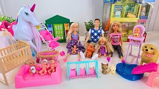 Big Barbie Family Toy Unboxing &amp; Relaxing ASMR Sounds | Satisfying Doll Collection