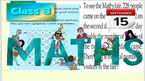 September 15, MATHS Std 3 Kite victers online class Supportive video