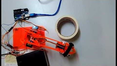 MeArm + Arduino + Kinect + Inverse kinematics