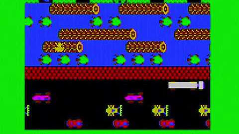 Frogger C64 Game Footage