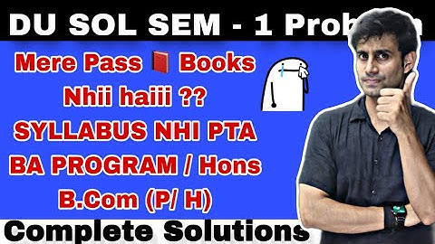 DU SOL UPDATED SYLLABUS 2025-26✅🔥BA/B.Com/ BA(Hons)Link in Description ✅PYQ +NOTES #du#sol#Syllabus 