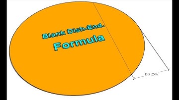 2 1 Elliptical dish end of pressure vessel, blank diameter calculation  Tutorial  07