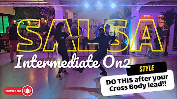 SMOOTH 🌀 SALSA ON2 PARTNERWORK 🔥 WITH A STYLISH CROSS-BODY LEAD ENDING ✨️