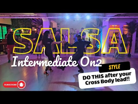 SMOOTH 🌀 SALSA ON2 PARTNERWORK 🔥 WITH A STYLISH CROSS-BODY LEAD ENDING ✨️