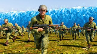 Army Tries to Survive a TSUNAMI  Ultimate Epic Battle Simulator 2