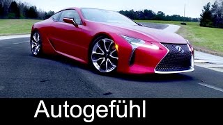 All-new Lexus LC 500 big luxury sports coupé reveal premiere NAIAS neu - Autogefühl