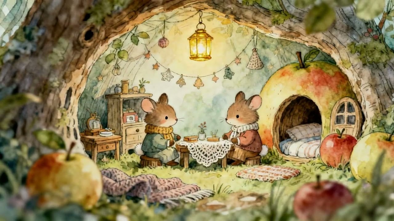 Rainy Burrow Tales | Cozy Storybook Music with Gentle Forest Friends