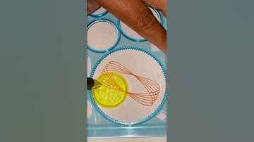 Amazing Beautiful Spirograph Design | Small Ruler Big Wisdom #spirograph #yt #trending #shorts