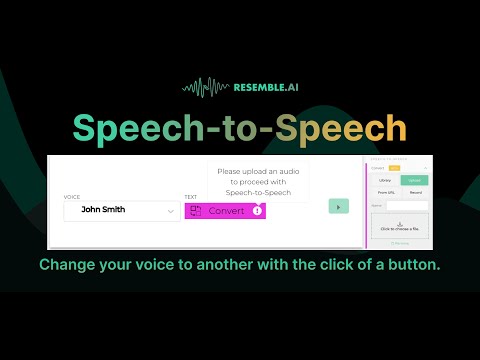 Introducing Speech-to-Speech by Resemble AI