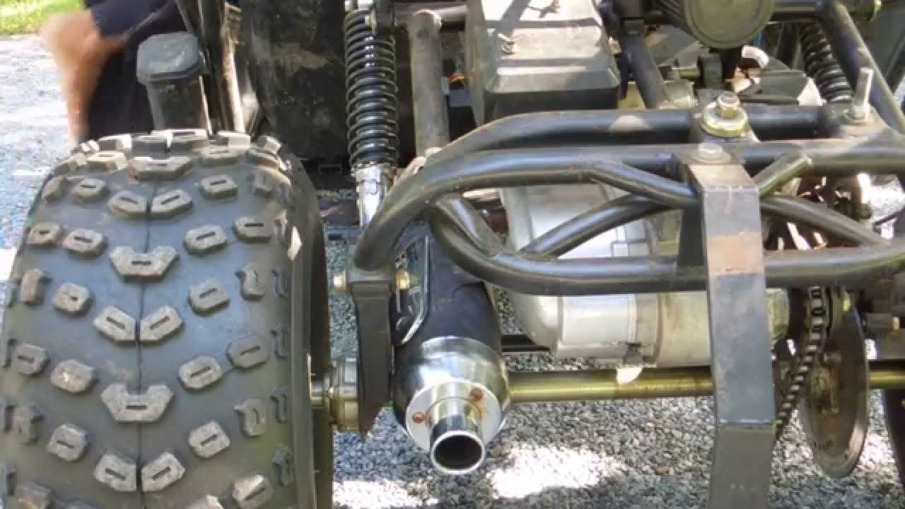 gy6 go kart 150cc exhaust pipe change - YouTube