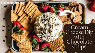Quick Whipped Chocolate Chip Dip with Cream Cheese