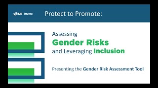 IDB Invest - Webinar Assessing Gender Risks and Leveraging Inclusion screenshot 3