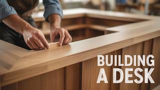 DIY Reception Desk That Looks Expensive