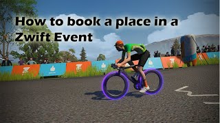 How to book a place in a Zwift Event screenshot 2